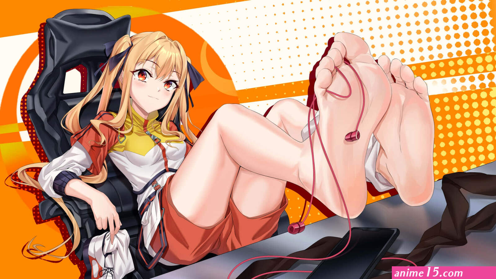Download Foot Sole Of Gamer Anime Girl Wallpaper