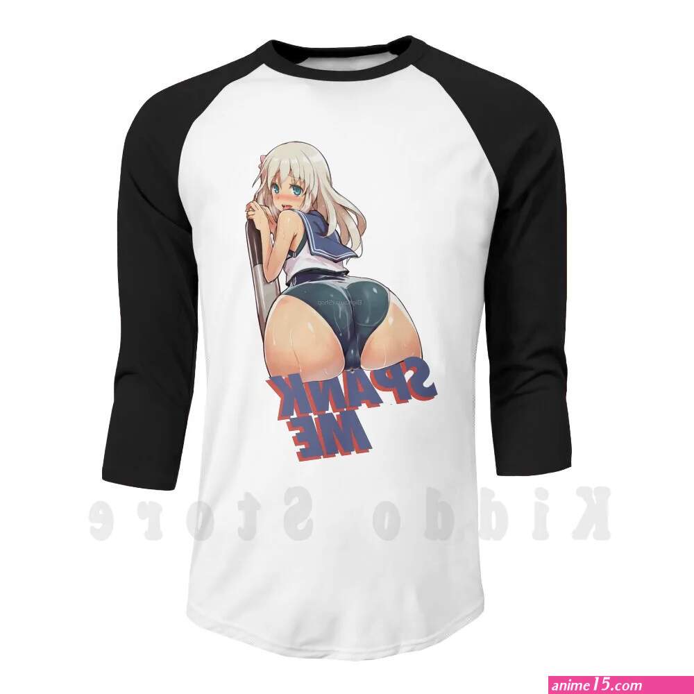Ecchi Spank Me Swimsuit Anime Girl Hoodies Long Sleeve Waifu Ecchi Manga Sexy Anime Kawaii Tits Boobs Erotic