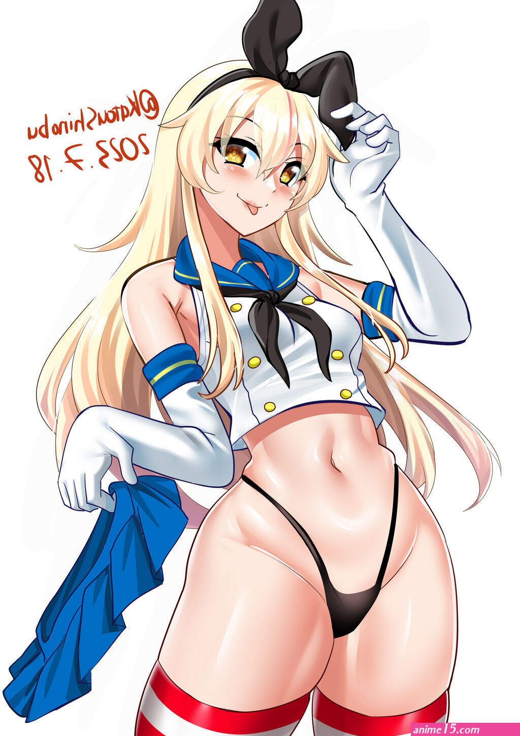 Shimakaze thong by KatouShinobu on DeviantArt