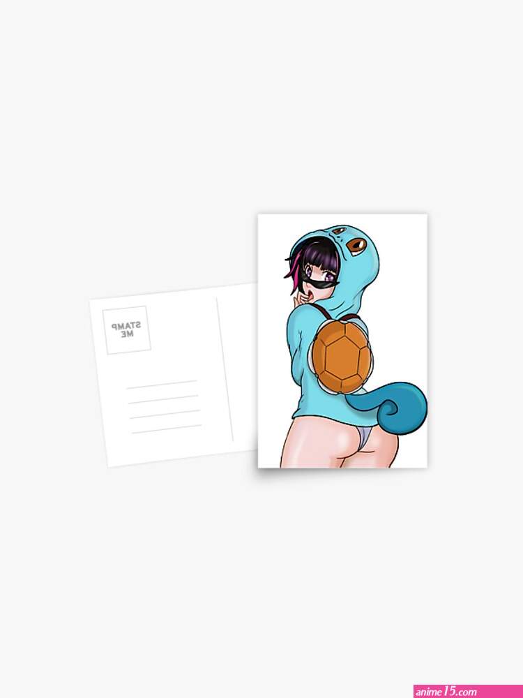 Cute anime girl thong Postcard for Sale by Mob Art