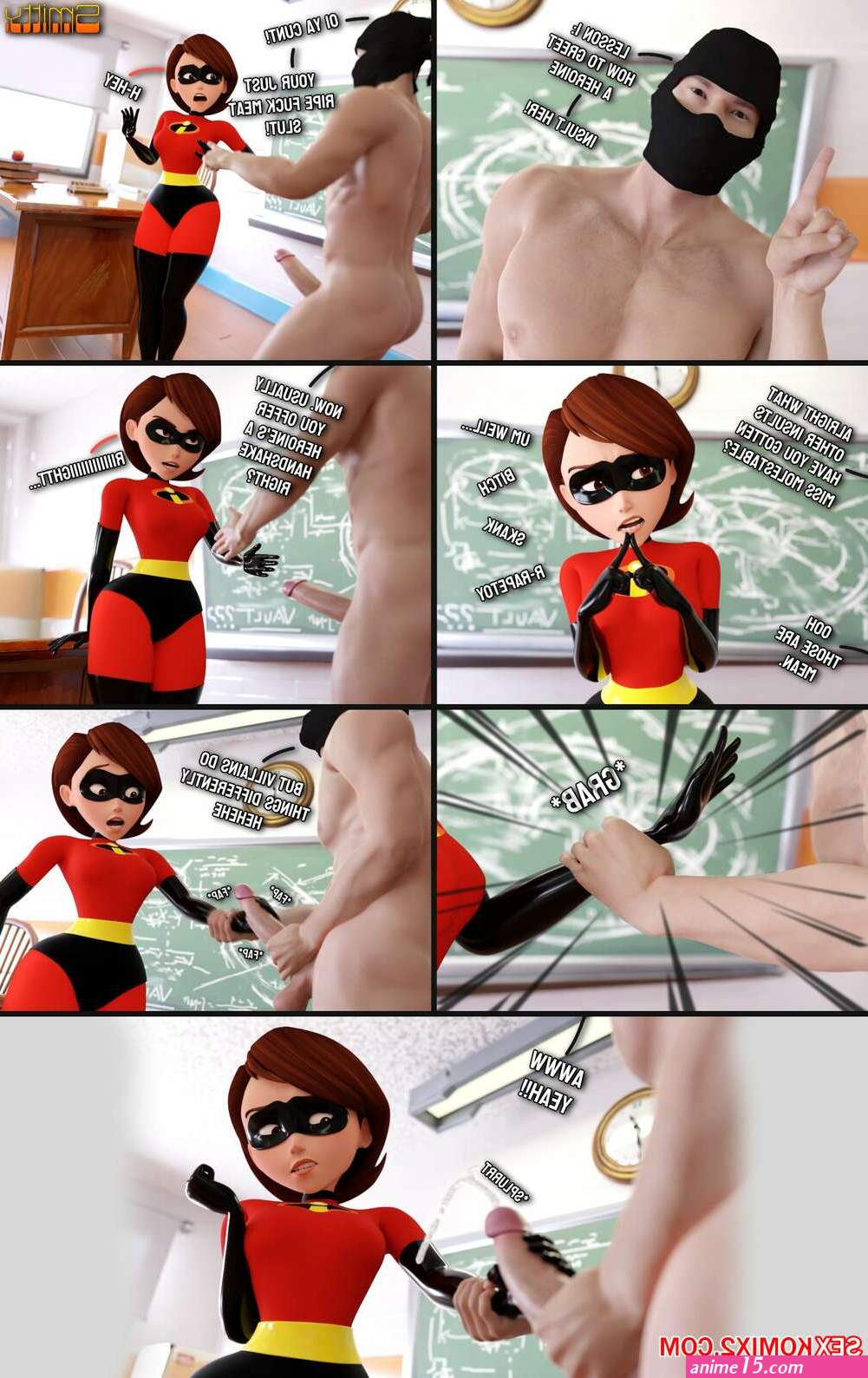 Porn comics How To Defeat A Heroine With Elastigirl. Smitty Erotic comic Elastica. He took