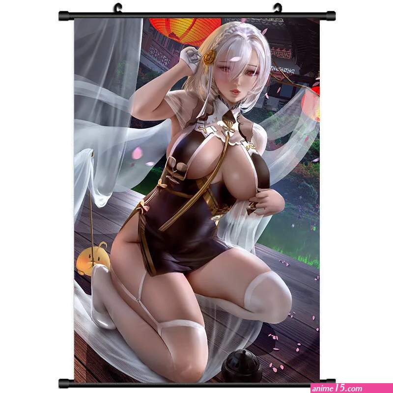 Hot Anime Girl Picture Roll Poster Cute Girl Wall Art Scroll HD Canvas Print