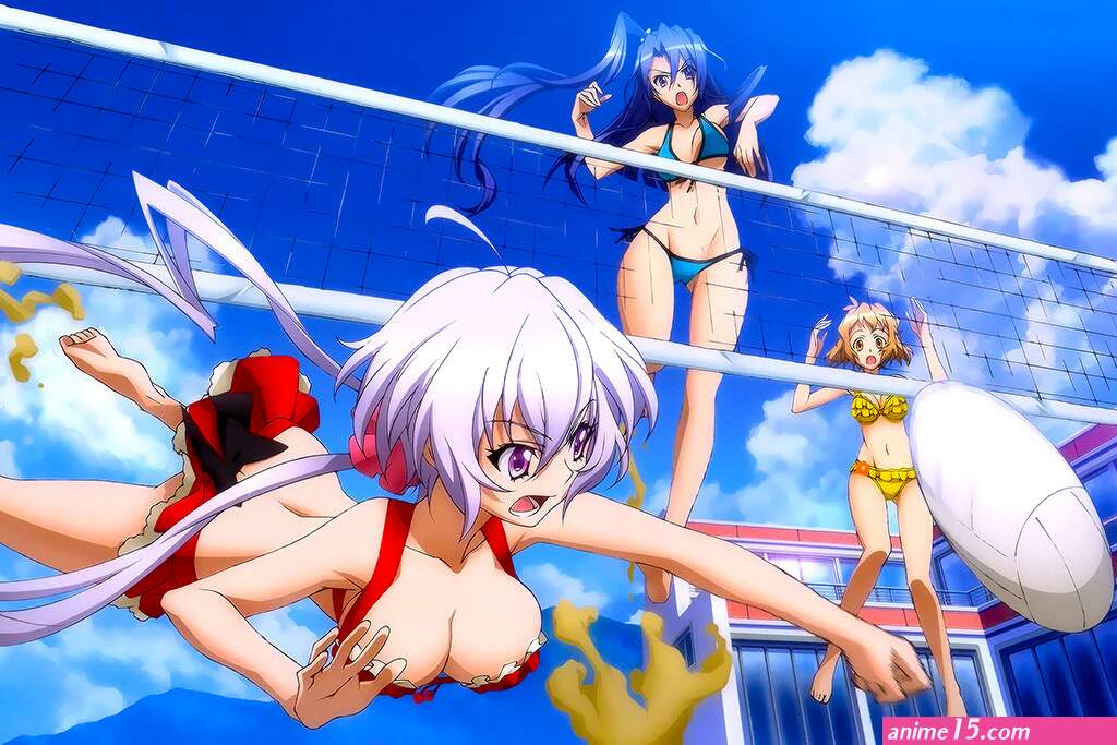 Senki Zesshou Symphogear Hot Anime Girls Volleyball Poster