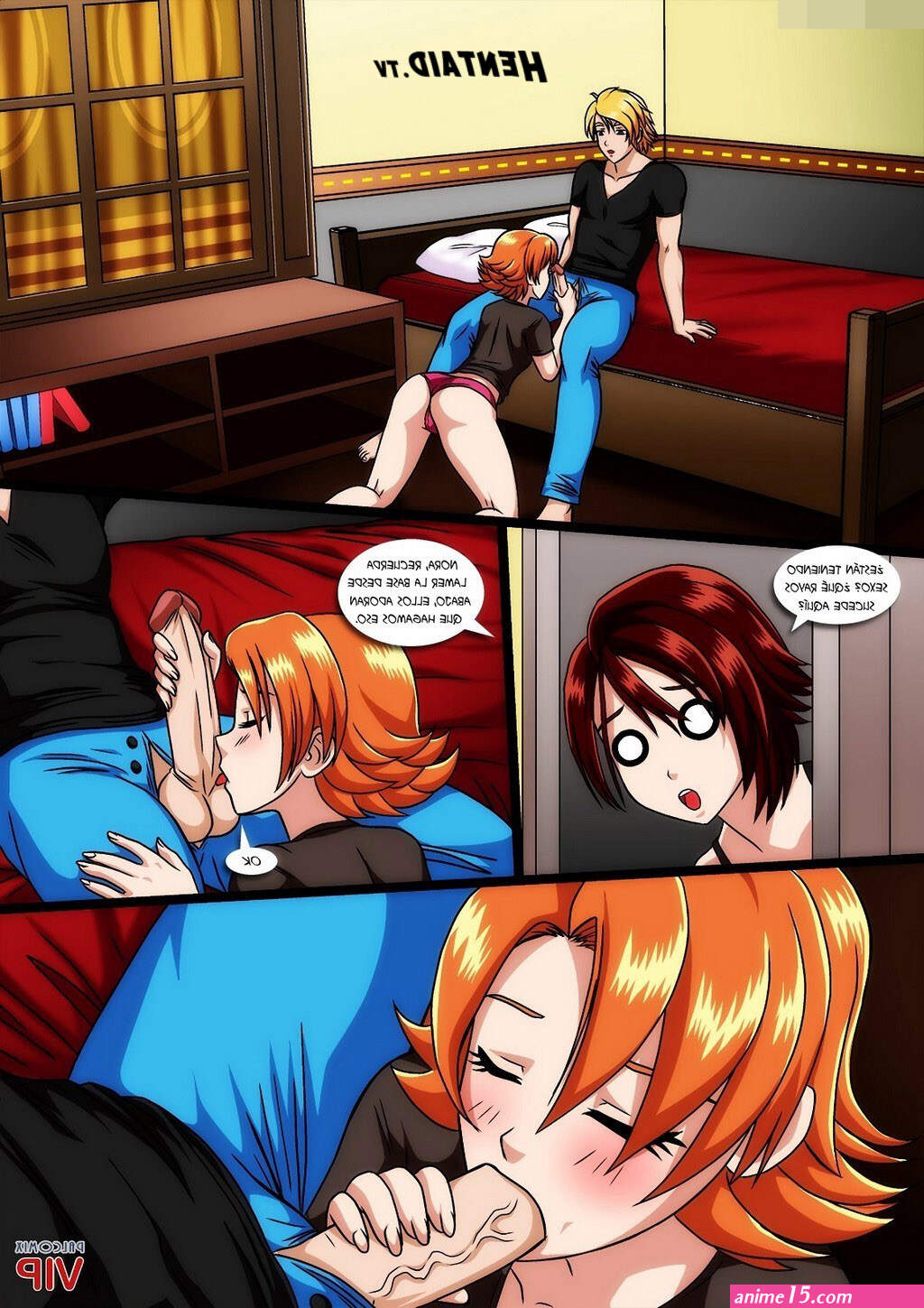 Rubia Milftoon Fogosa orgia Lesbica Comic Porno Anime