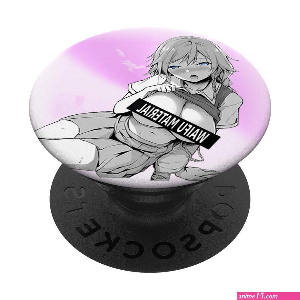 Buy Waifu Material Otaku Ahegao Ecchi Lewd Anime Busty Girl PopSockets PopGrip: Swappable Grip for Phones s Online at desertcartPhilippines