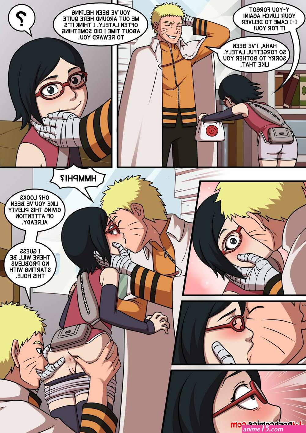 Porn comic Naruto X Sarada. Chapter 1. Naruto. Incognitymous. Sex comic lady delivered dinner