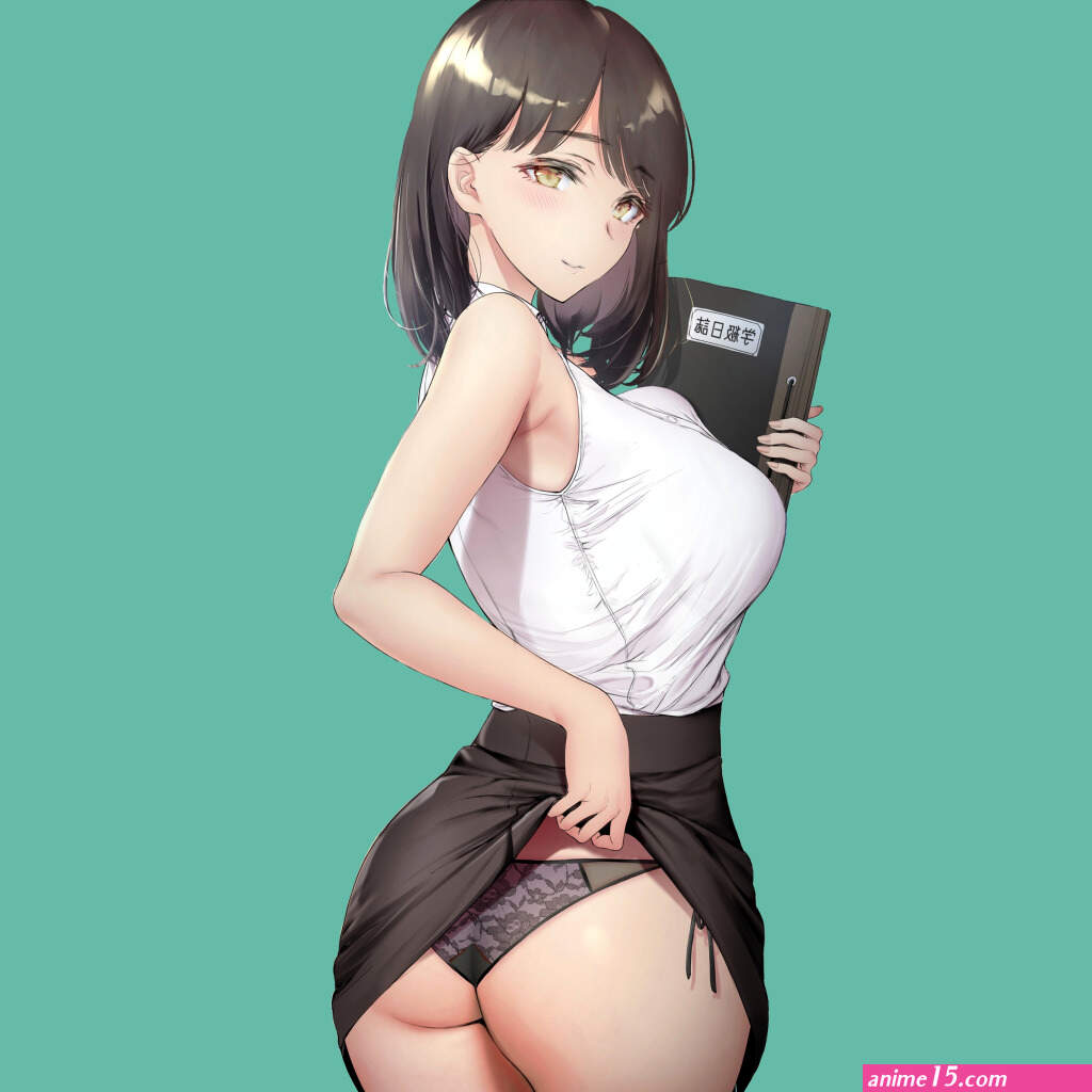 girl sexy ass panties boobs woman anime short hair 1024x1024
