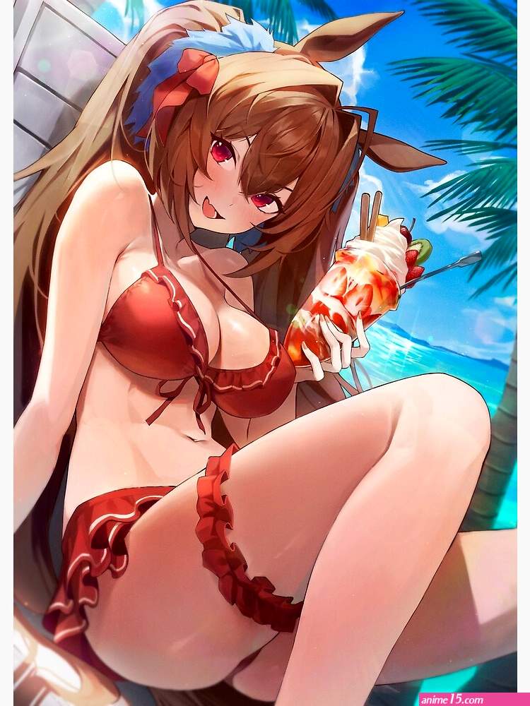 Hot Daiwa Scarlet Bikini Uma Musume Sexy Lewd Boobs Tits Panties Ass Thick Hentai Anime Girl Greeting Card for Sale by Pink Petals