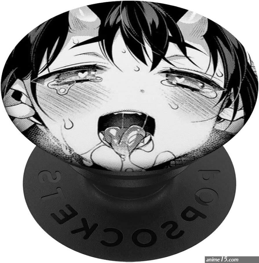 : Cute Demon Anime Ahegao Girl Hentai Ecchi Otaku Waifu Manga PopSockets PopGrip: Swappable Grip for Phones Tablets PopSockets Standard PopGrip : Cell Phones Accessories