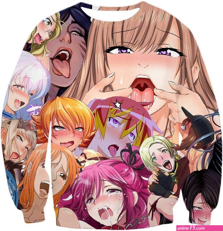 Ahegao Sweater Hot Anime Face 2021