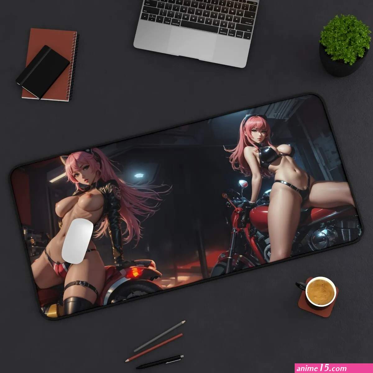 Biker Girl Big XXL Gaming Mouse Pad Anime Computer PC Gamer Desk Mat Ass Playmat