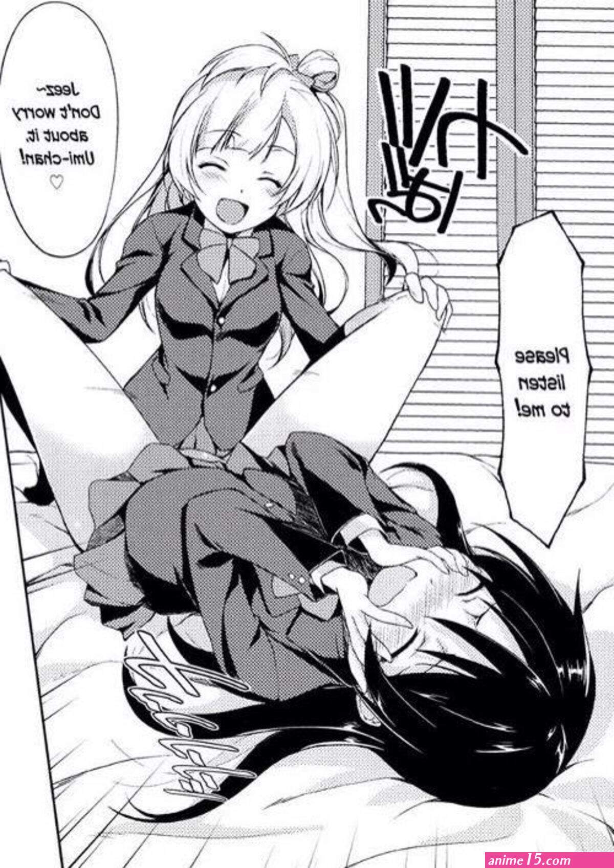 Anime lesbian doujinshi. Quality porn.