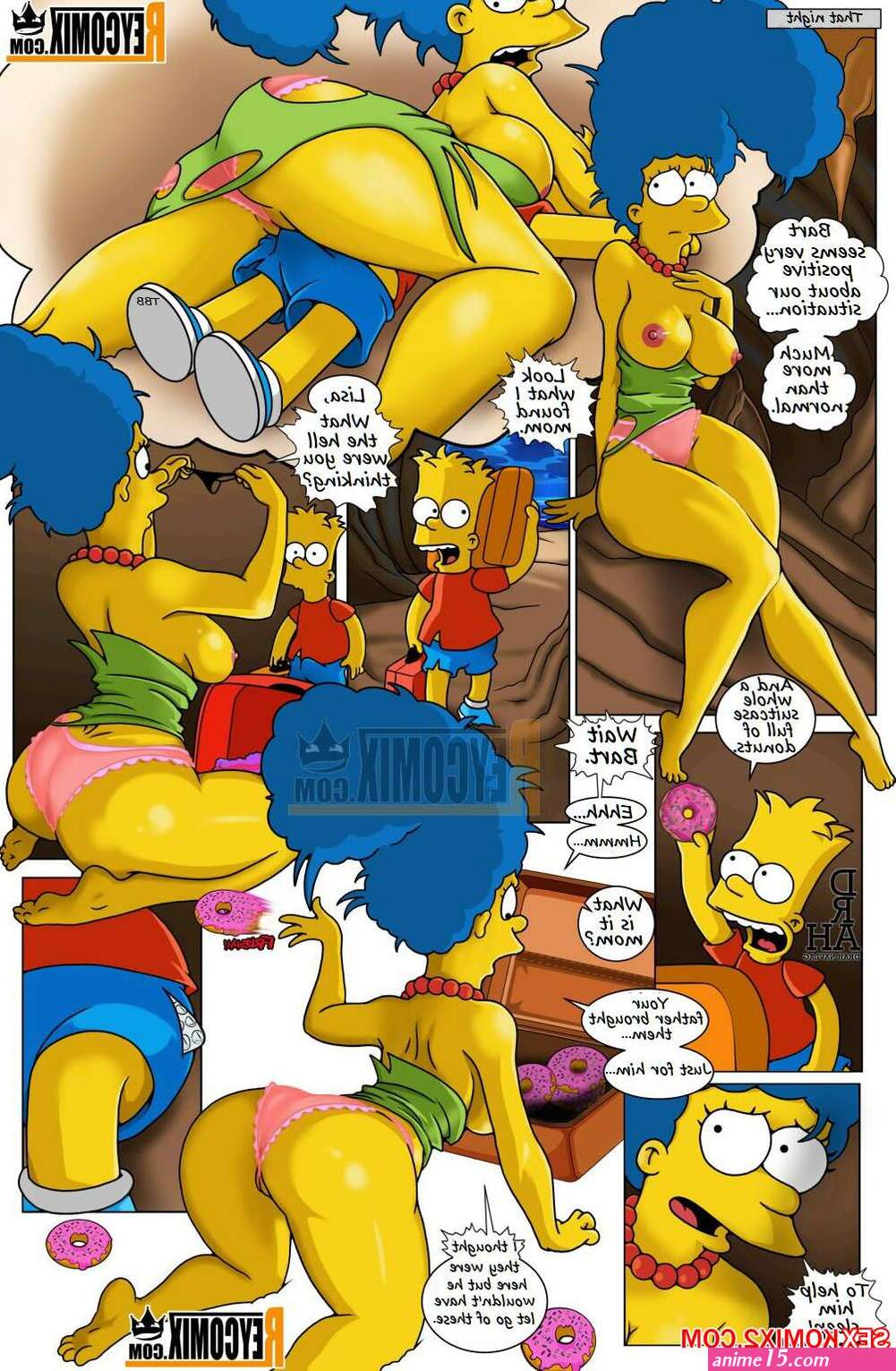 Porn comic The Simpsons Paradise. DRAH NAVLAG Sex comic her son ended
