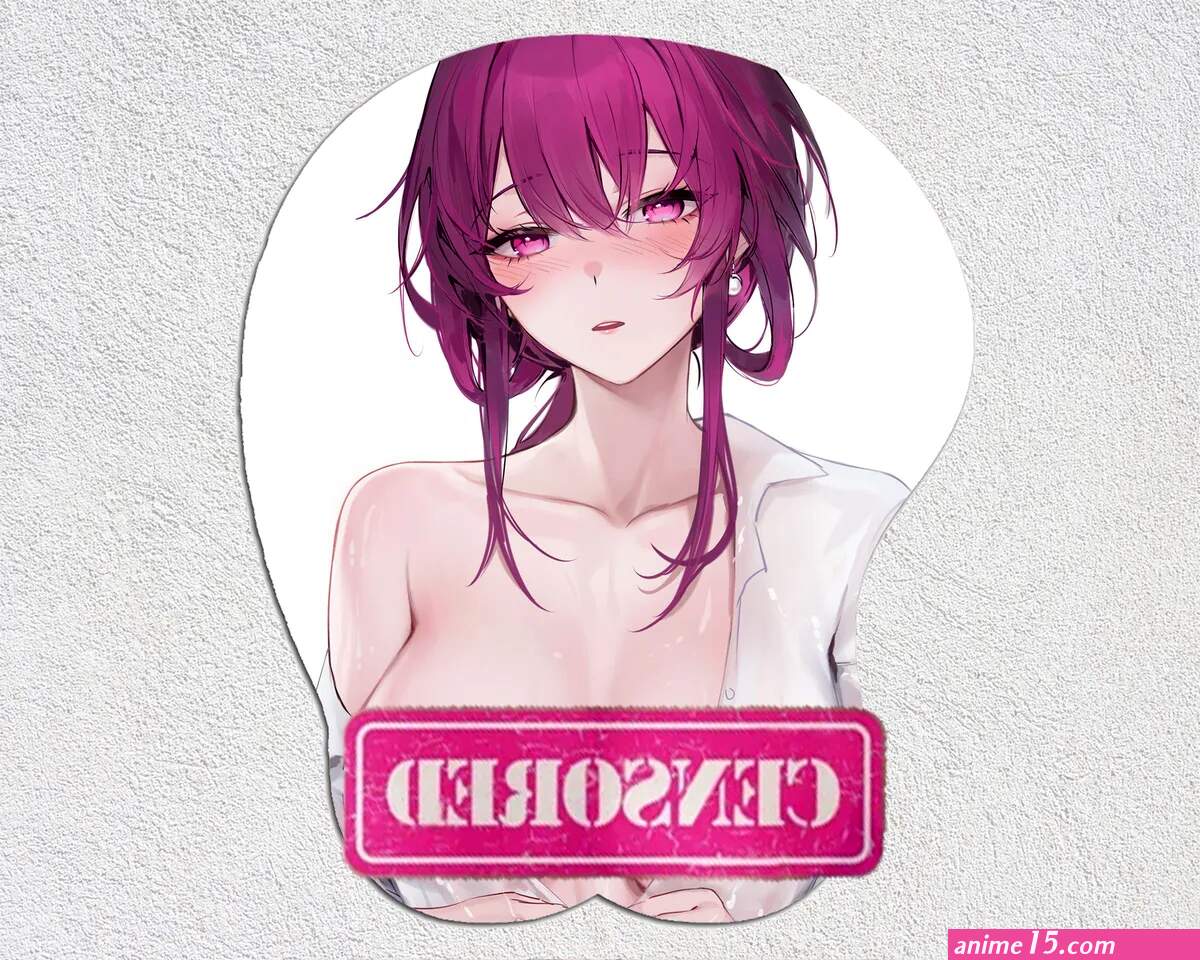 Anime Honkai Star Rail Kafka 3D Oppai Boob Mouse Pad Wrist Rest Gift