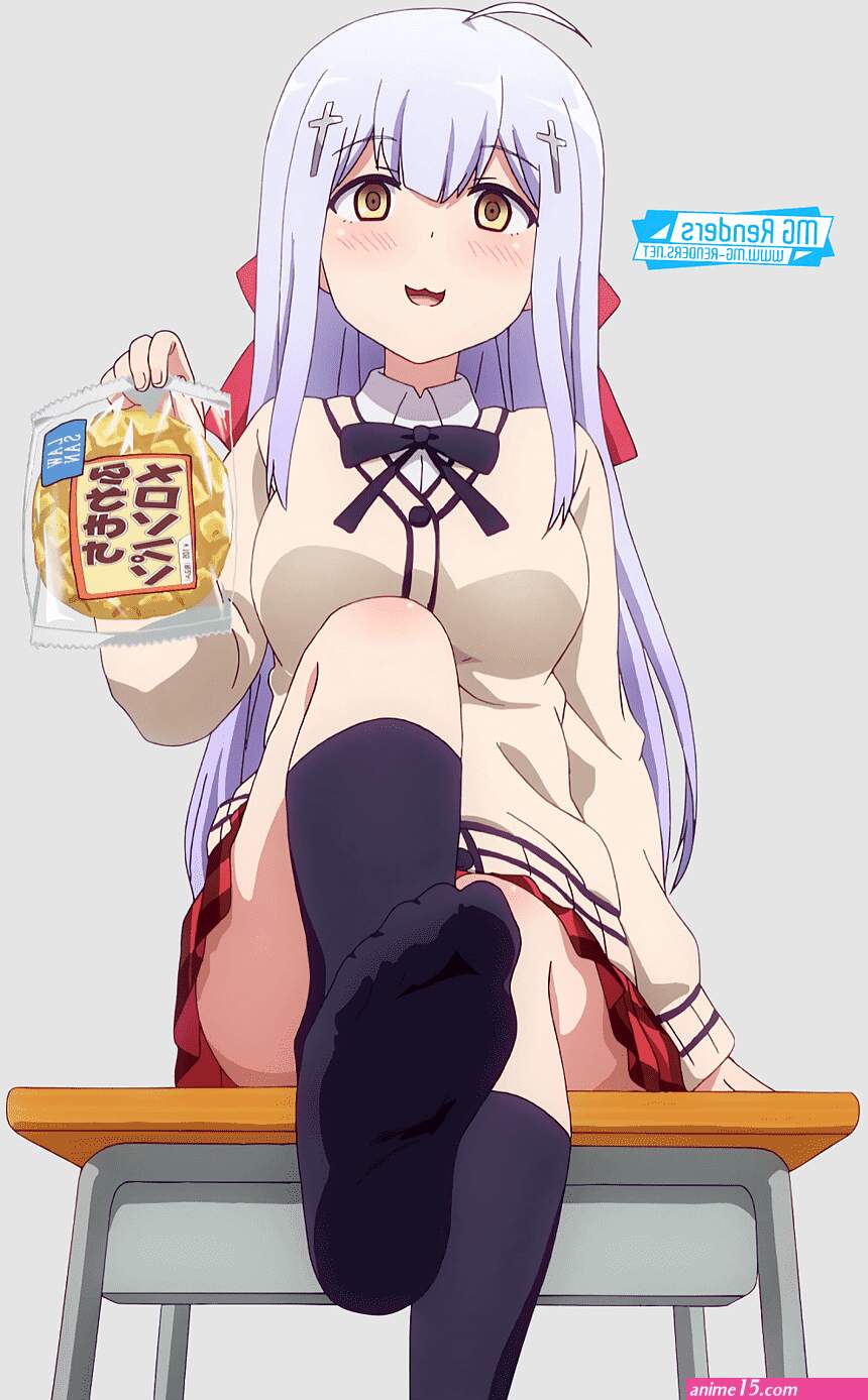 Dropout Gabriel DropOut nao Tomori bunches render Anime canities blue Hair Buttocks red Hair toe
