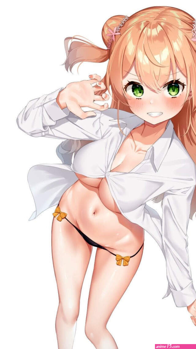 Download wallpaper girl sexy Anime panties pretty shirt petite section seinen in resolution 640x1136