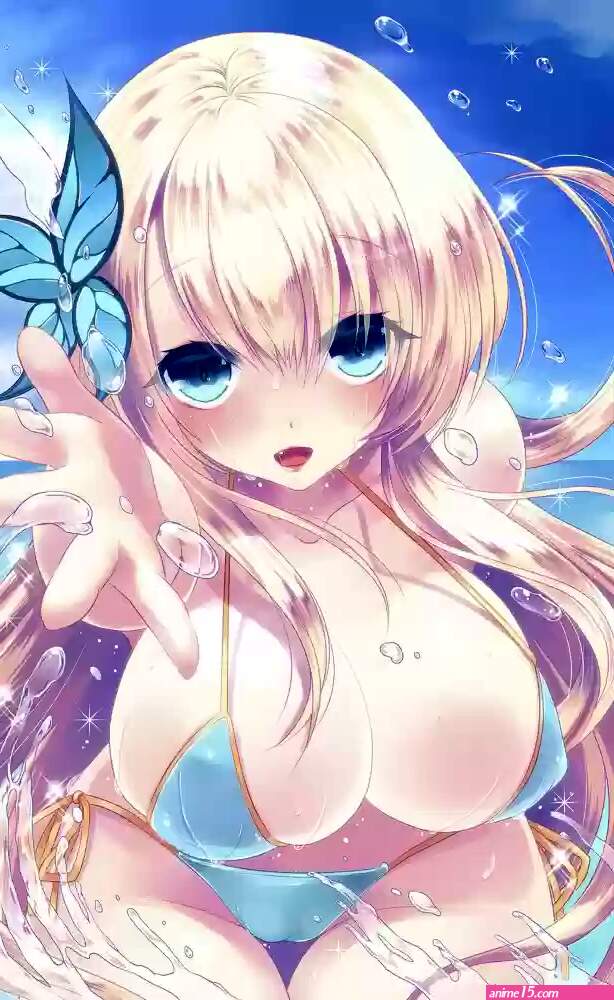 Ananyadesigns Anime boku-wa-tomodachi-ga-sukunai-blondes-blue-eyes-big-boobs-bikinis-hentai-ecchi-kashiwazaki-sena Wallposter Paper Print