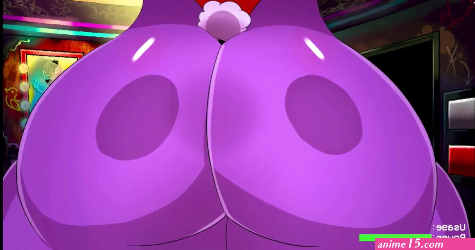 Five Nights In Anime Bonnie fnaf Bouncing Breasts Animated