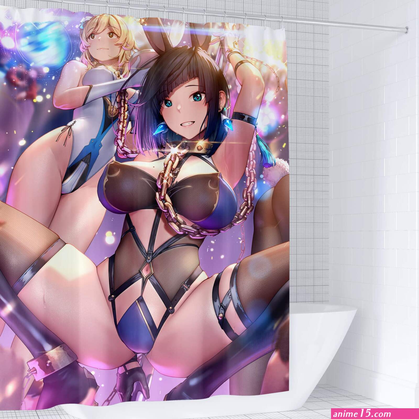itakkaito Naked Anime Girl Shower Curtain Uncensored Hentai Waifu Manga Anime Character 72 x 72 Inches Polyester Fabric Anime Theme Bathroom Decor Set with 12 Hooks : Amazon.ca: Home