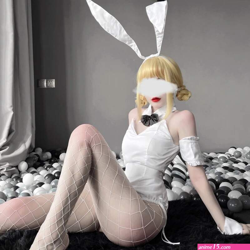 Womens Bunny Girl Senpai Sexy Kawaii Cosplay Erotic Costumes Uniform One Piece Body Suit Maid Outfit Cute Anime White Rabbit Set