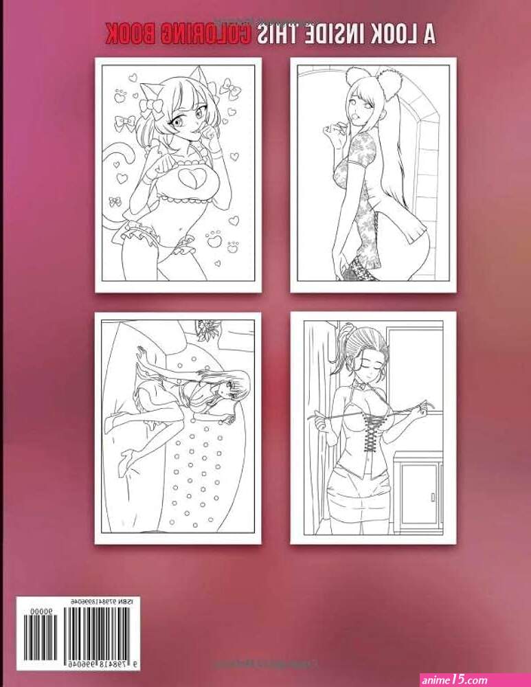 Sexy Anime Girls Coloring Book