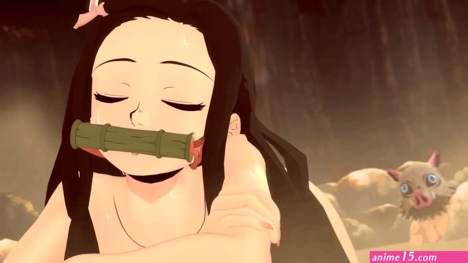 Nezuko getting fucked in the ass at demon slayer hotspr