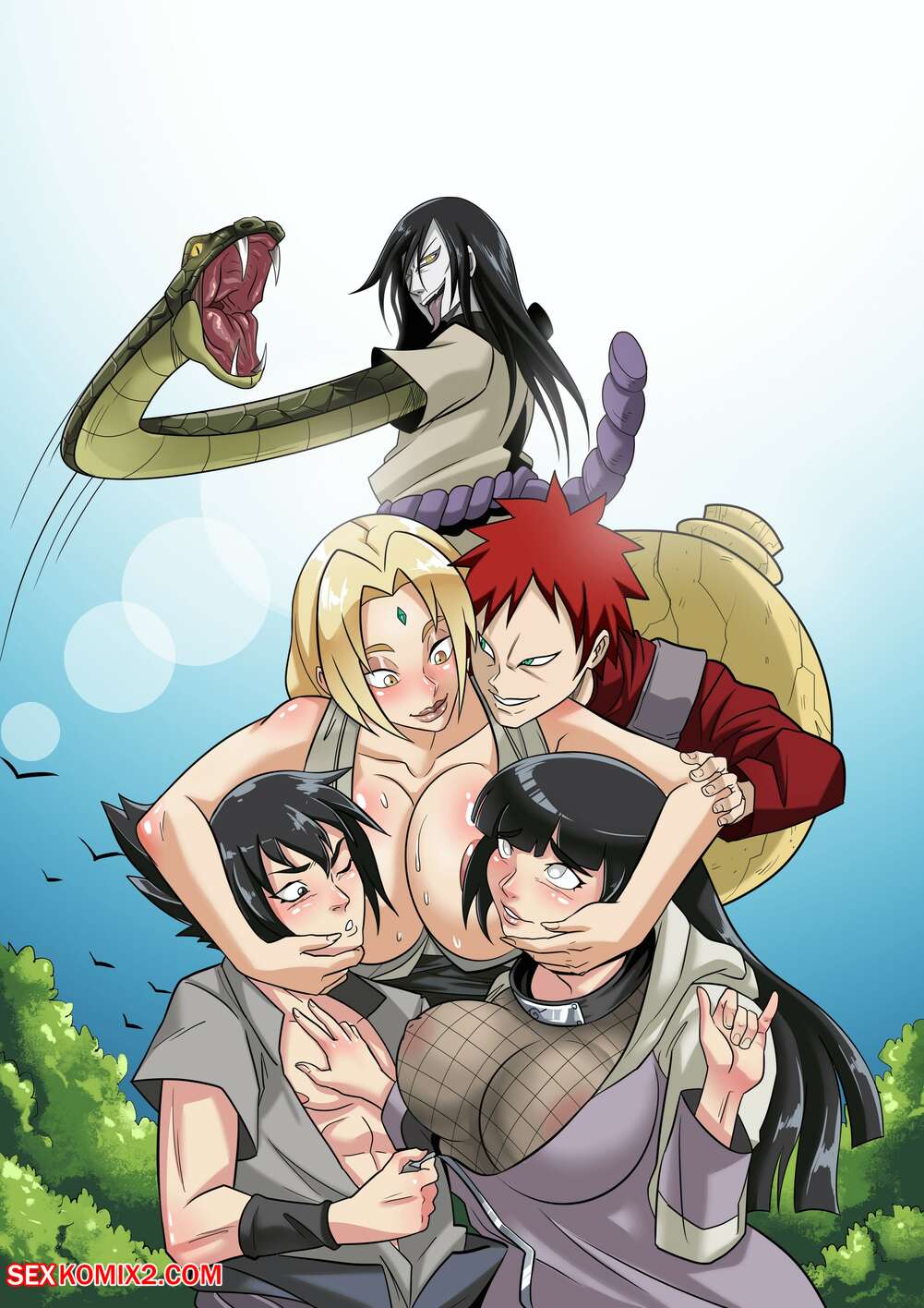 Porn comic Orochimarus Secret Jutsu 2. Kingcomix Exclusive Sex comic guys found hot