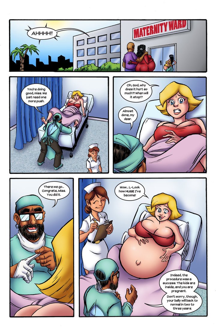 Belly expansion porn comics