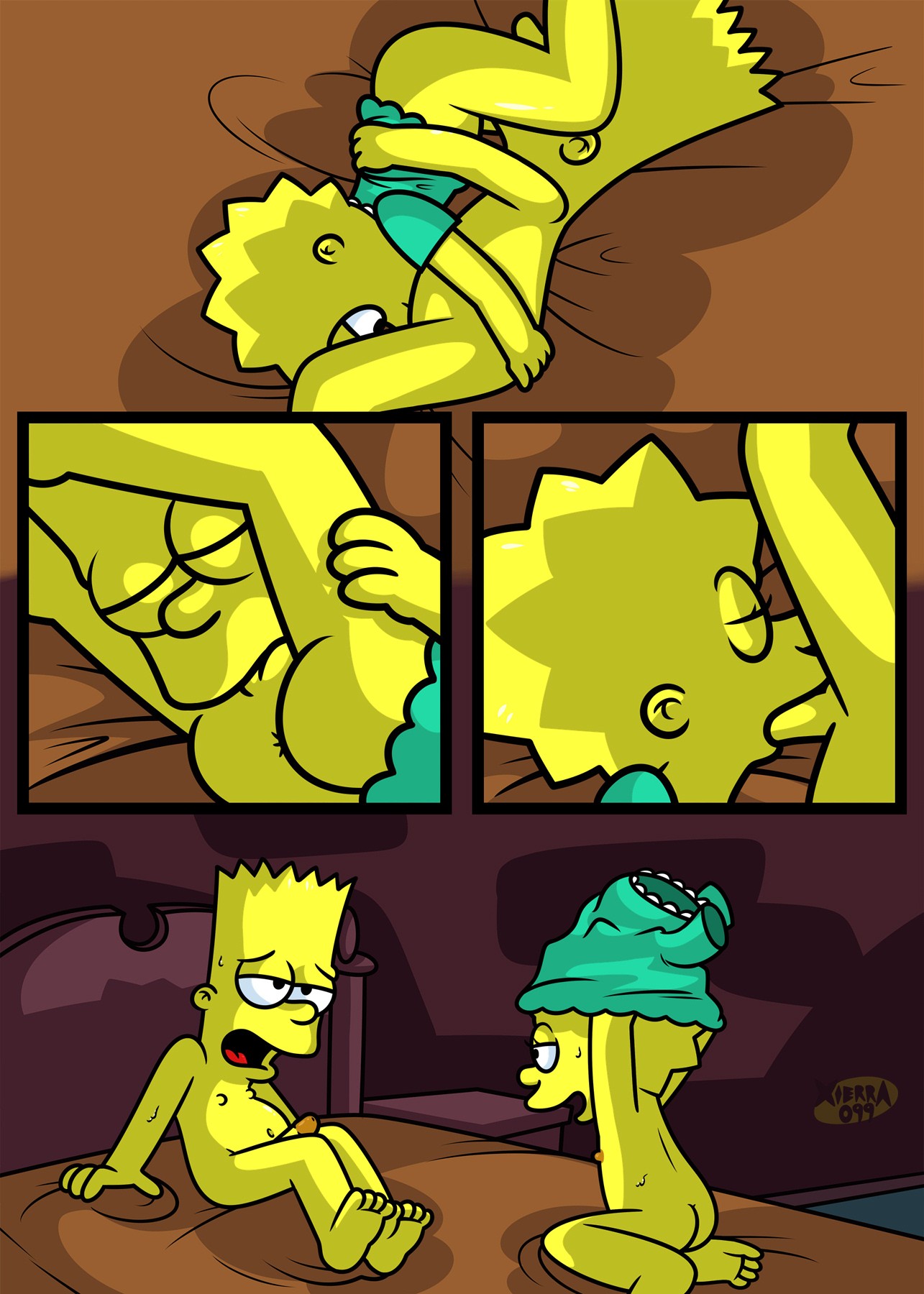 Los Simpsons Porno: Sexo Incesto entre Bart y Lisa