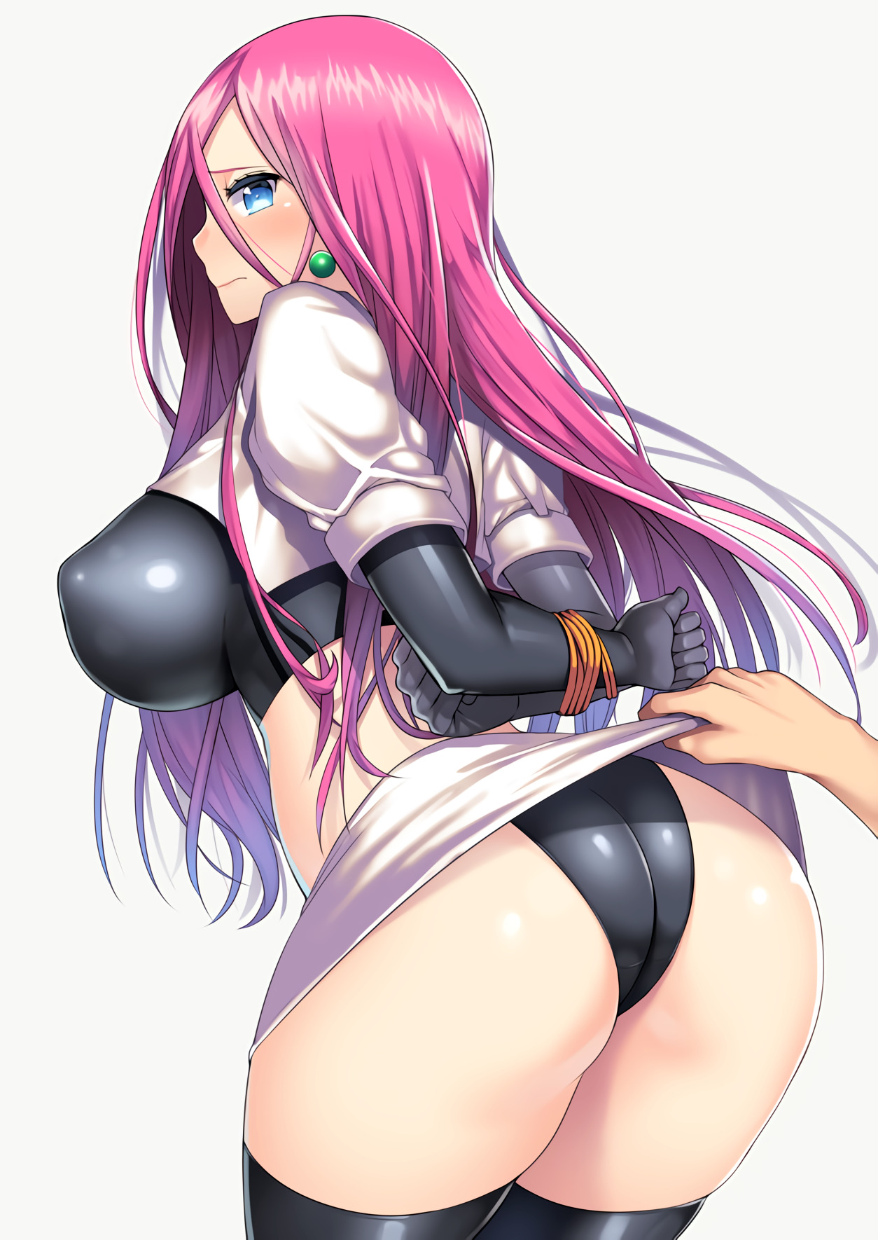 big boobs ass pink hair long hair blue eyes Nagase Haruhito Pokémon huge breasts anime anime girls boobs Jessie Pokémon