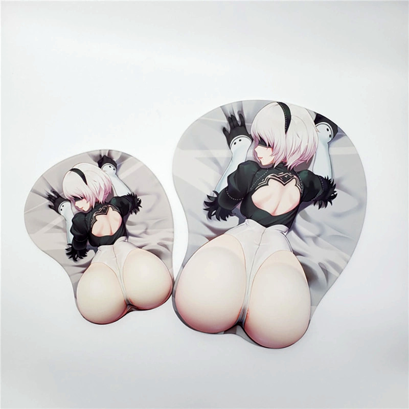 Ergonomic Silicone Gel Cartoon Nude Ass Sexy Breast Girl Boob Cute Custom DIY Wrist Rest Support 3D Anime Mousepad Mouse Pad