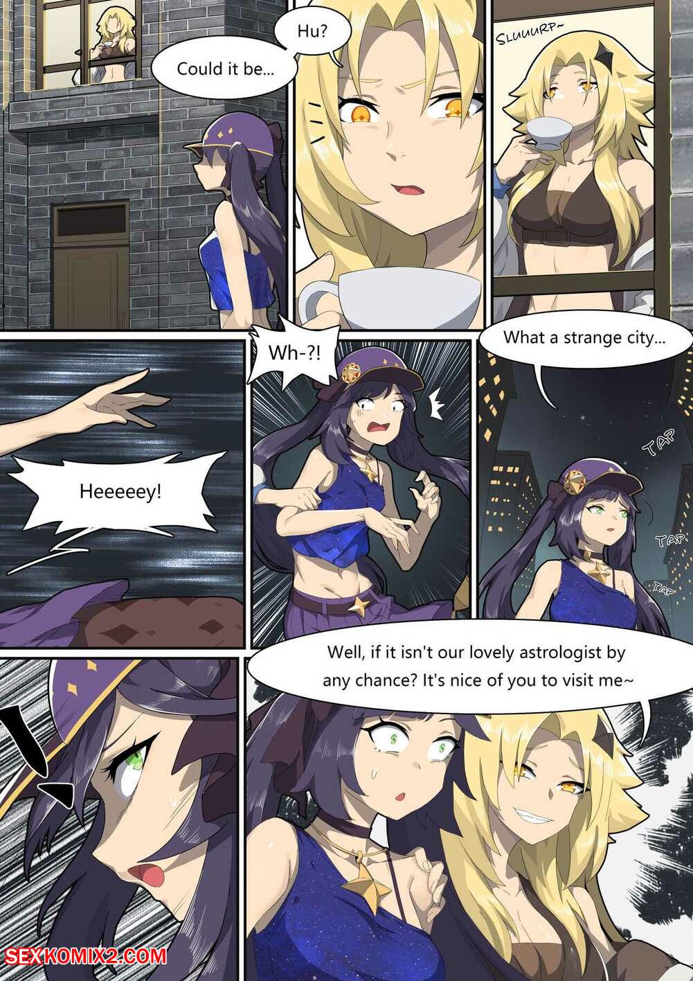 Porn comic Werewolf Girl Academy VI. Genshin Impact. Zobbie Sex comic sexy blonde was