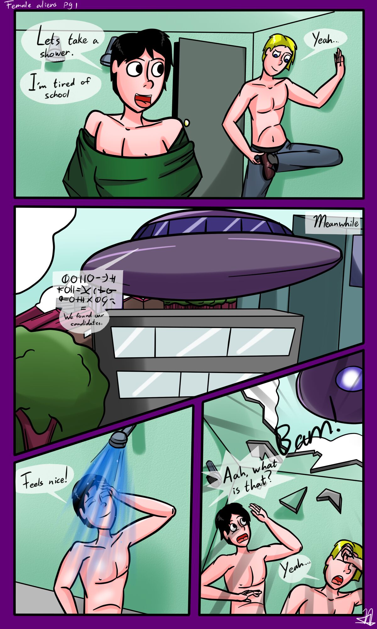 Female Aliens comic porn