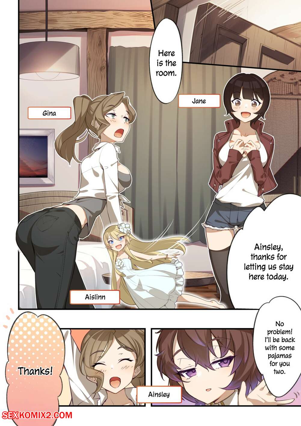 Porn comic A change of clothes. Cluseller Sex comic two hot beauties