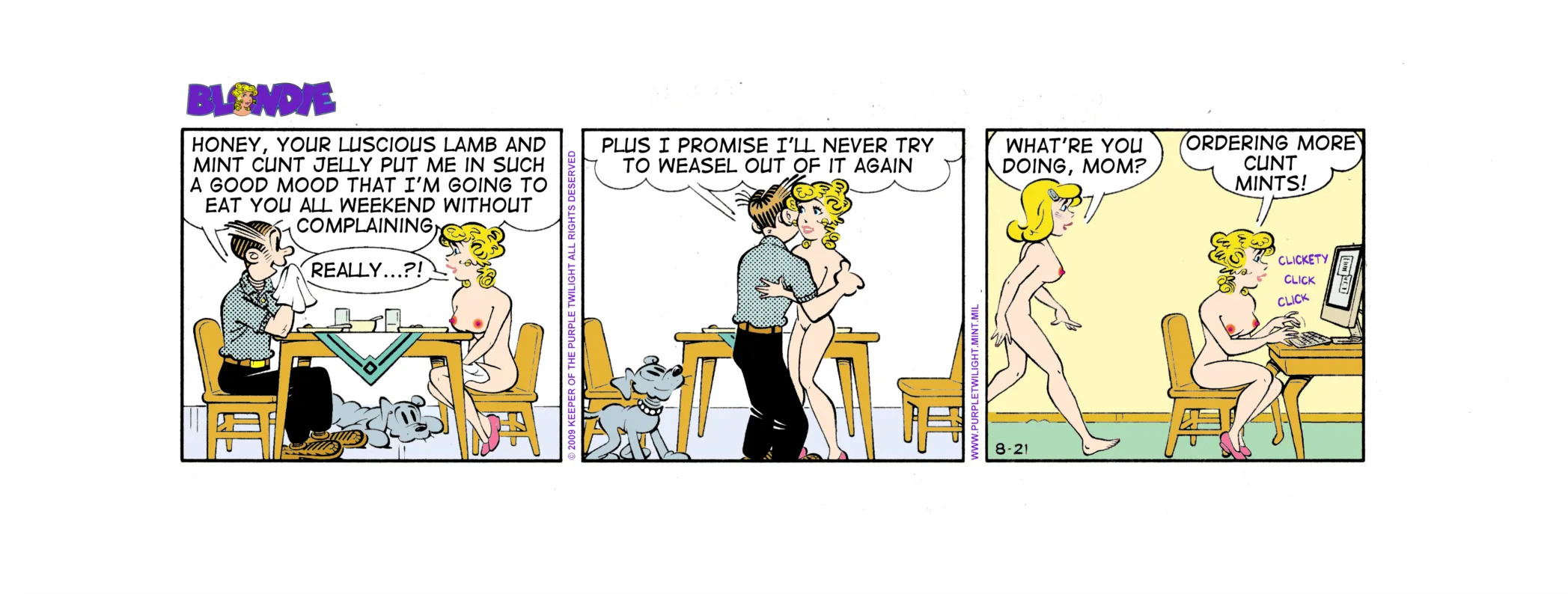 Pussy eating comic strips