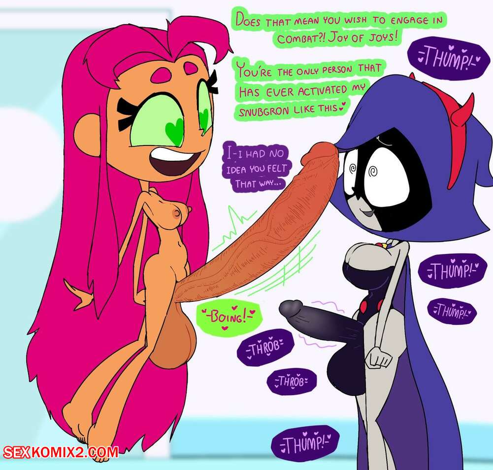 Porn comic Starfire Raven. Googabutt Sex comic with a big