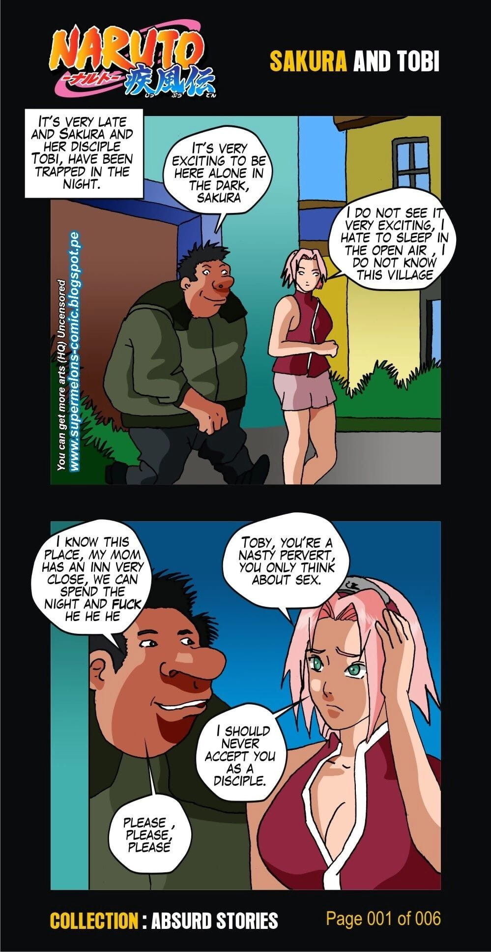 Naruto- Absurd Stories- Sakura and Tobi at Sex Comics