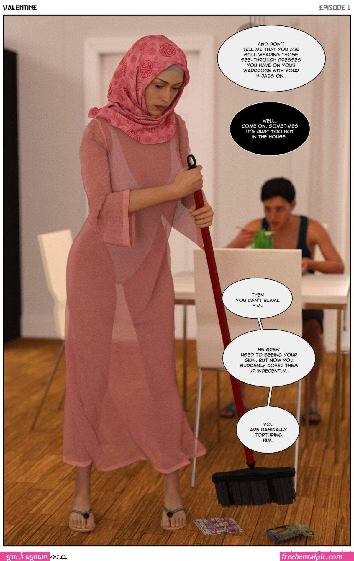 komik hijab hentei 3d