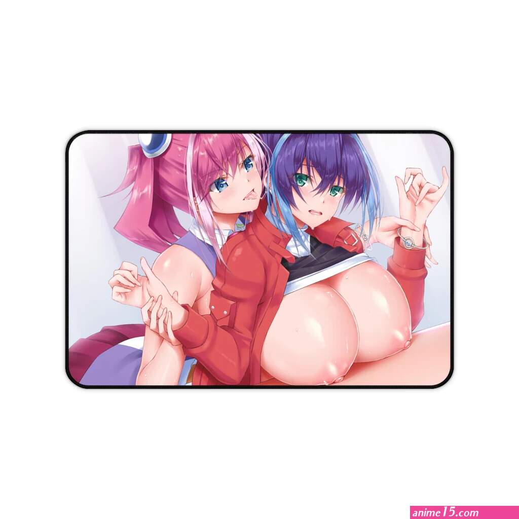 Hiiragi Yuzu and Serena Yugioh Boobs Play Desk Mat