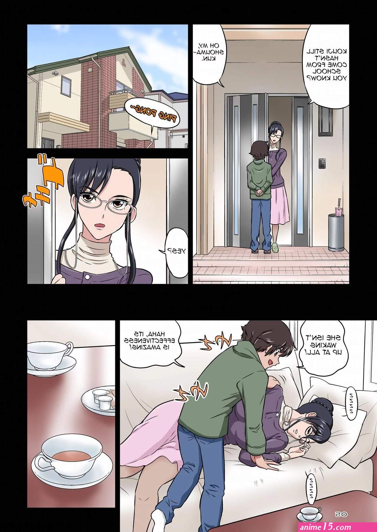 Aunt Chikako and the Beast-like Nephew English porn comic