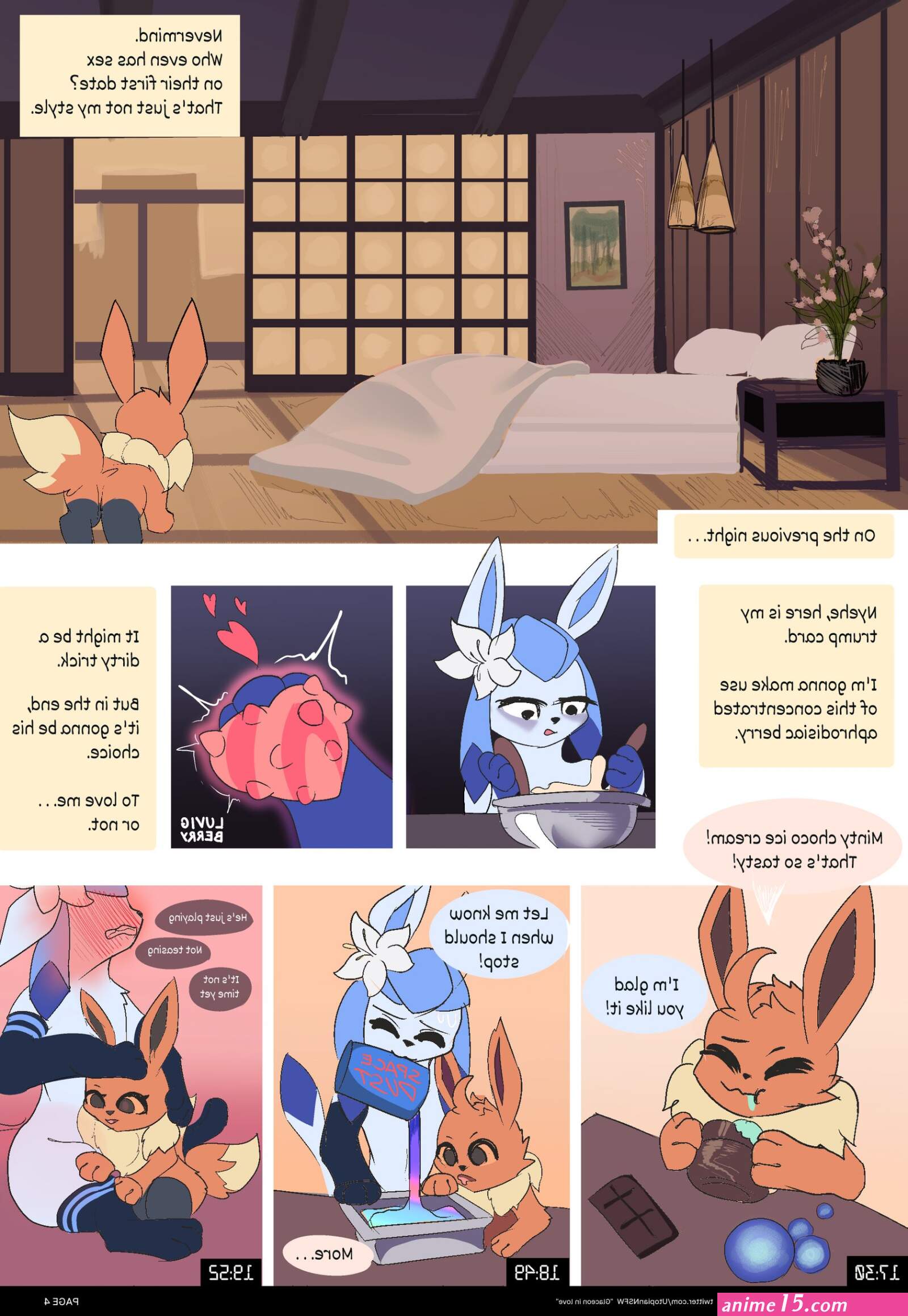 Glaceon in Loveongoing comic porn