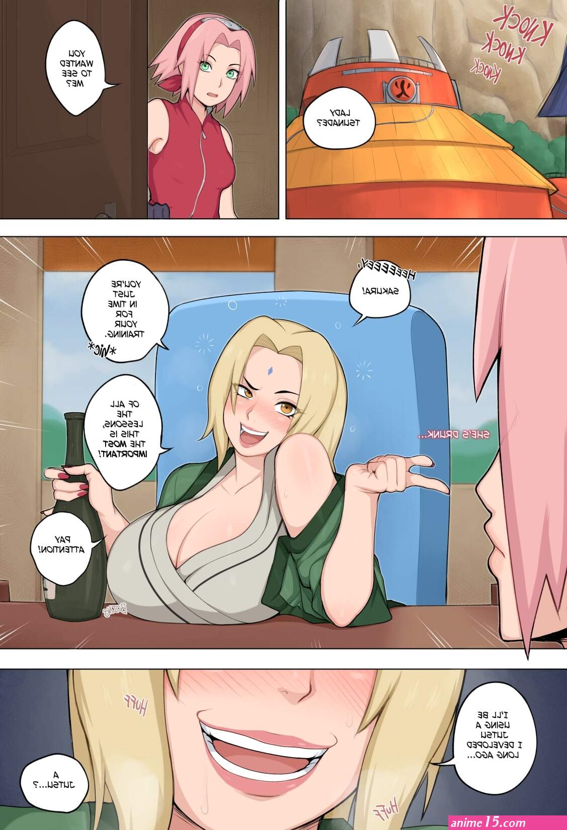 Tsunade X Sakura Secret Jutsu: The Futanari By Afrobull