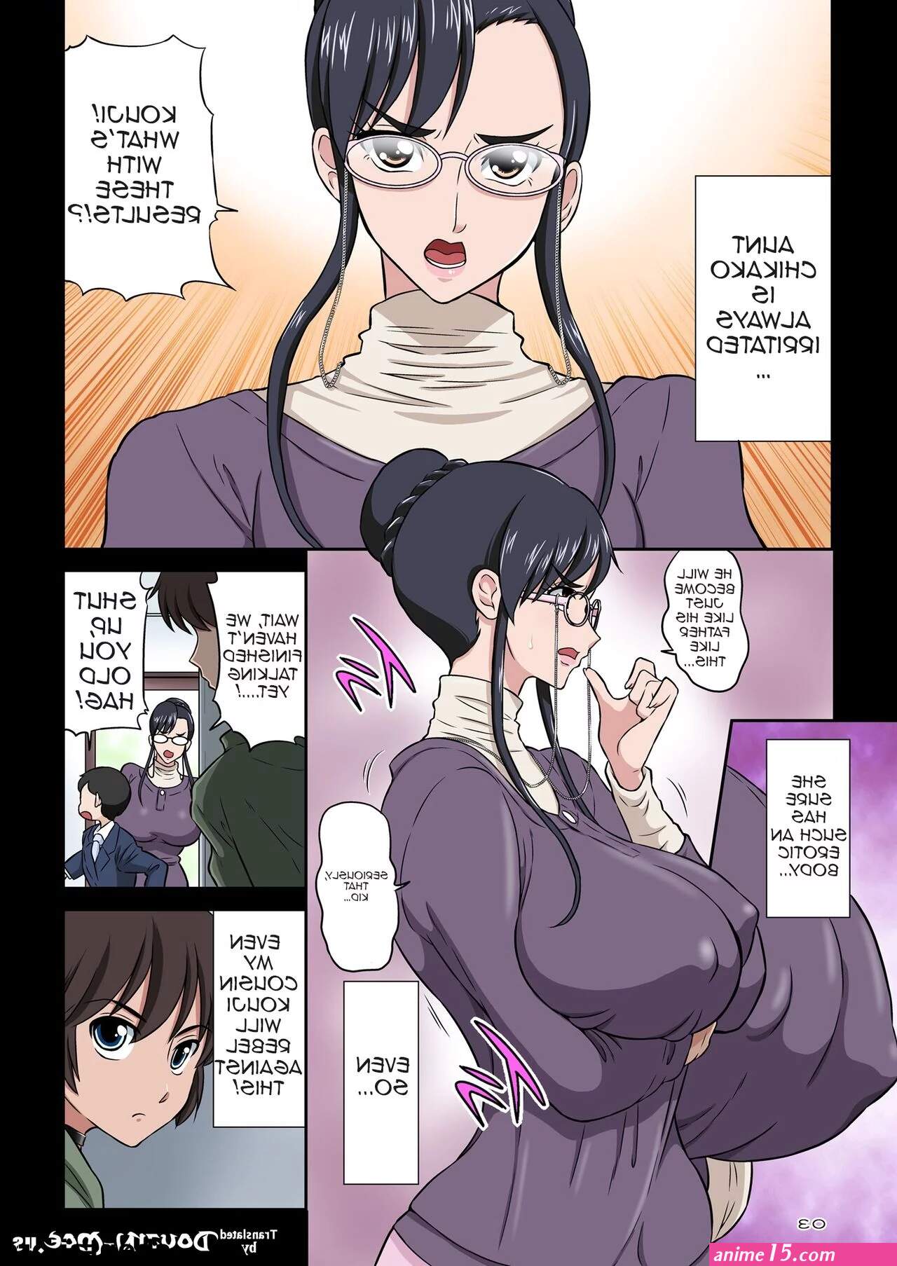 Aunt Chikako and the Beast-like Nephew English porn comic