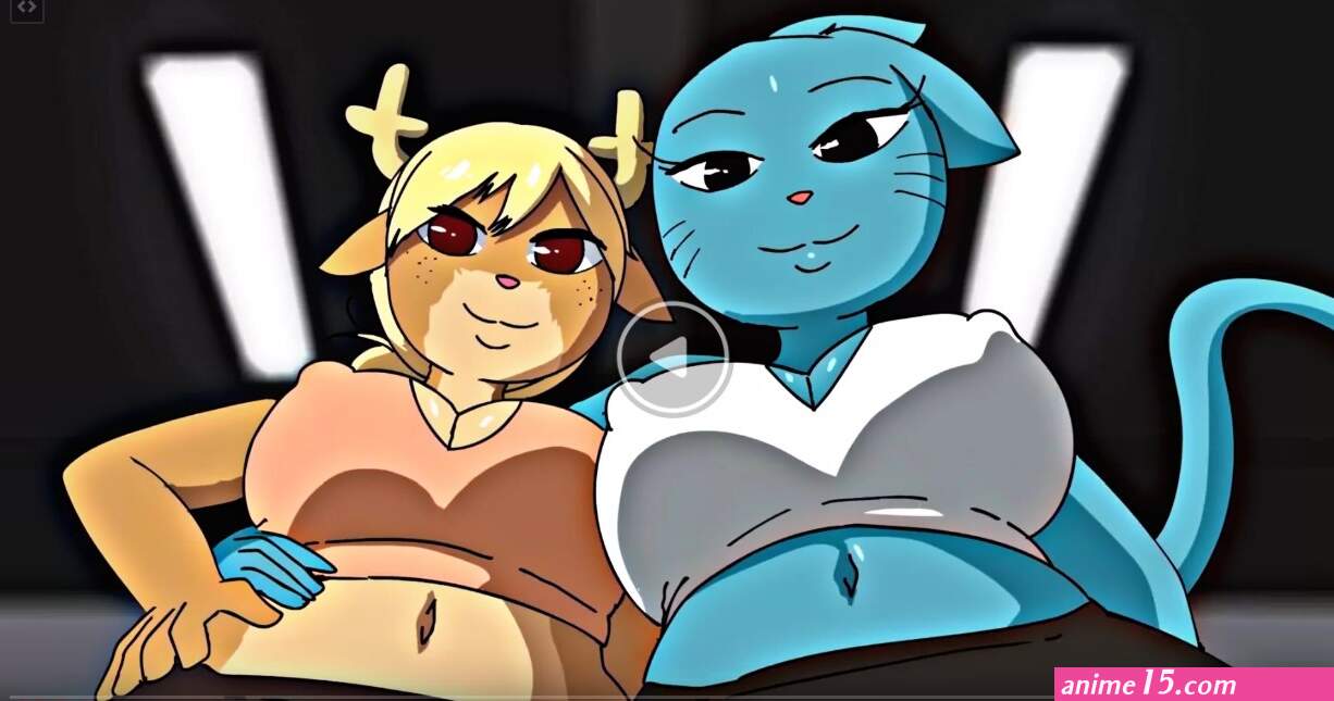 Nicole Watterson And Penny Straddle In The Gym Zaviel
