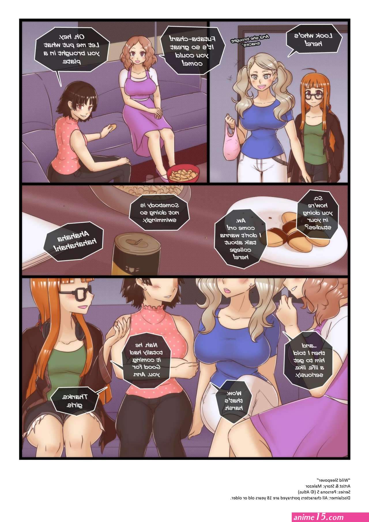Wild Sleepover comic porn