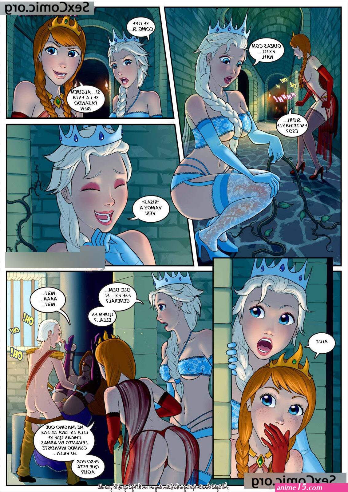 comic porno la reina frozen