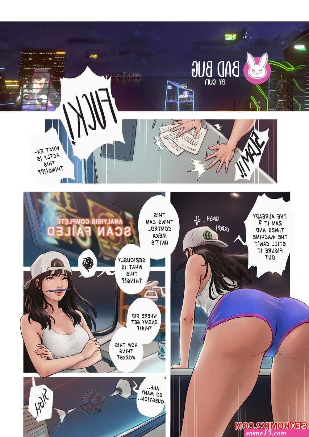 Porn comic Bad Bug. Chapter 1. Overwatch. CunCyun. Sex comic brunette beauty is