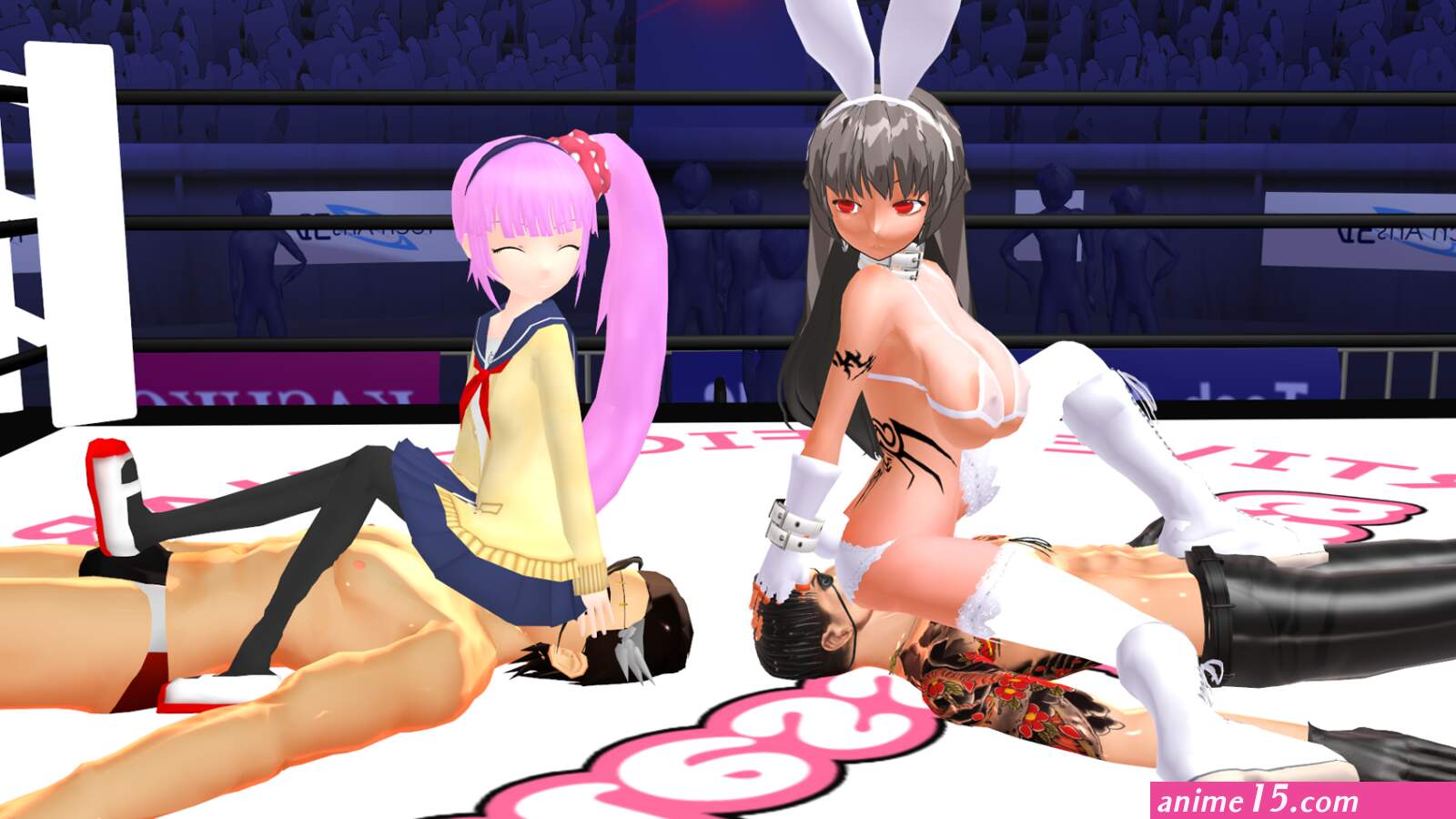 Sexy Anime Ryona Mixed Wrestling Facesitting MMD by MrDaggerIsGodFather on DeviantArt