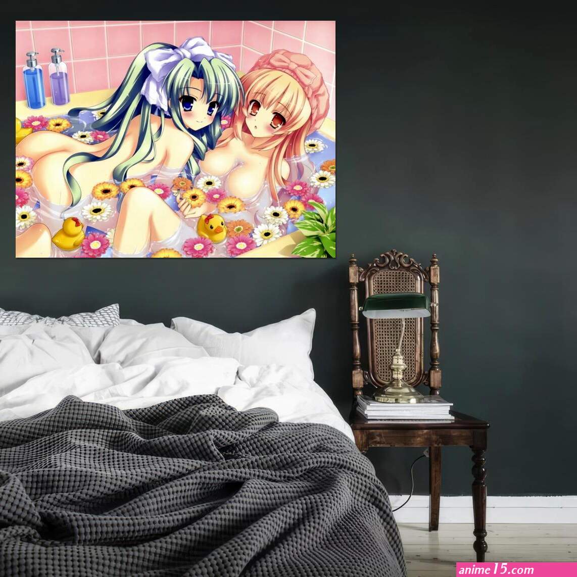 V6167 Hot Nude Sexy Naked Lesbian Girls Yuri Anime Decor WALL POSTER PRINT UK