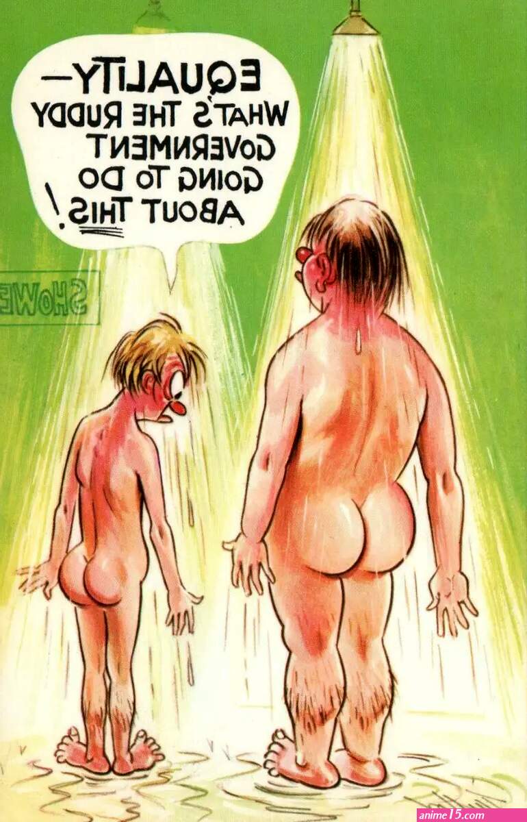 VINTAGE COMIC RUDE BAMFORTH LITTLE NAKED MAN COMPLAINS re EQUALITY POSTCARD
